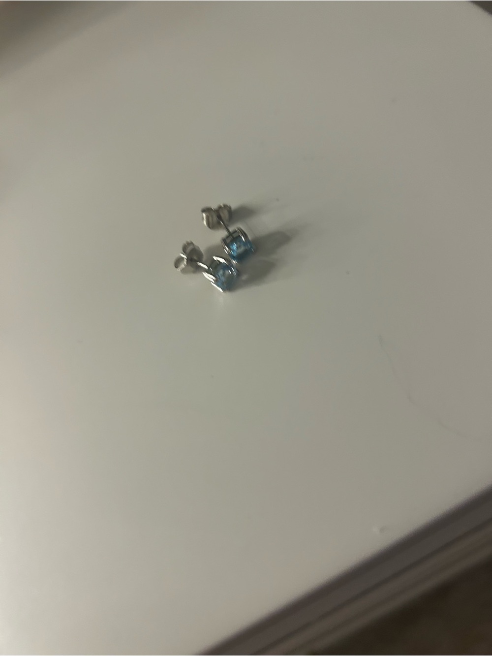 Gorjana Light Blue AND yellow Crystal Stud Earrings